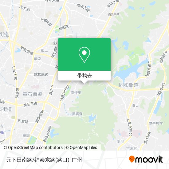 元下田南路/福泰东路(路口)地图