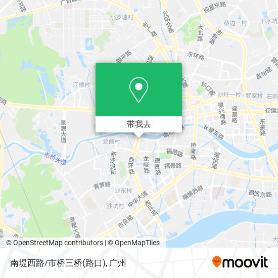 南堤西路/市桥三桥(路口)地图