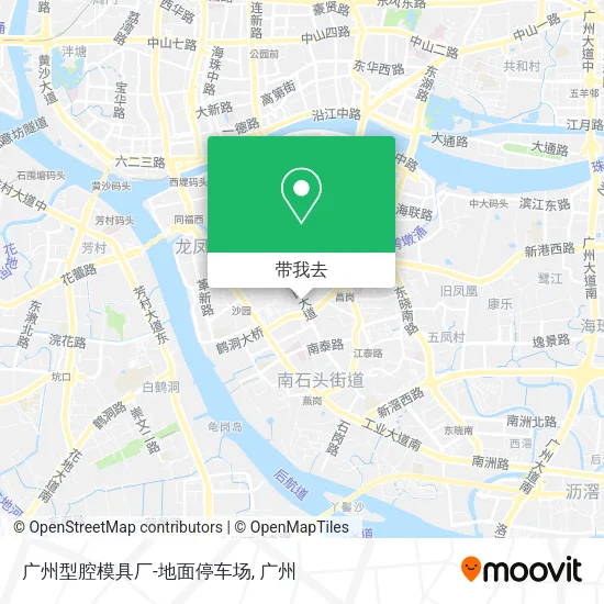 广州型腔模具厂-地面停车场地图