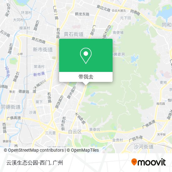 云溪生态公园-西门地图