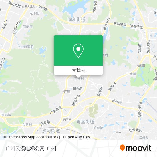 广州云溪电梯公寓地图