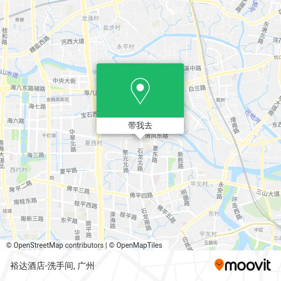 裕达酒店-洗手间地图