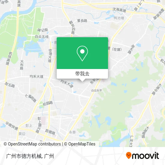 广州市德方机械地图