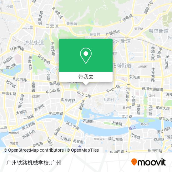 广州铁路机械学校地图
