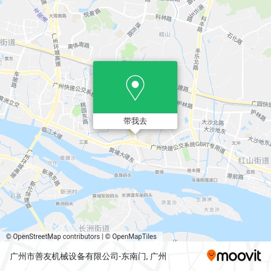 广州市善友机械设备有限公司-东南门地图