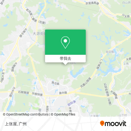 上张屋地图
