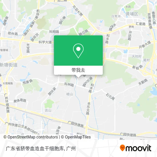 广东省脐带血造血干细胞库地图