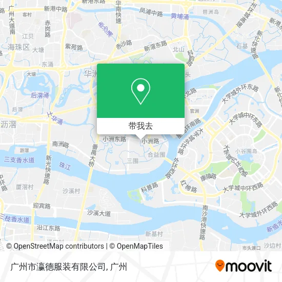 广州市瀛德服装有限公司地图