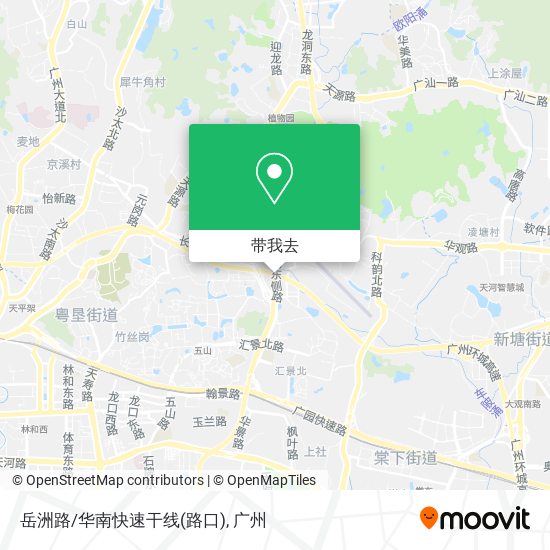 岳洲路/华南快速干线(路口)地图
