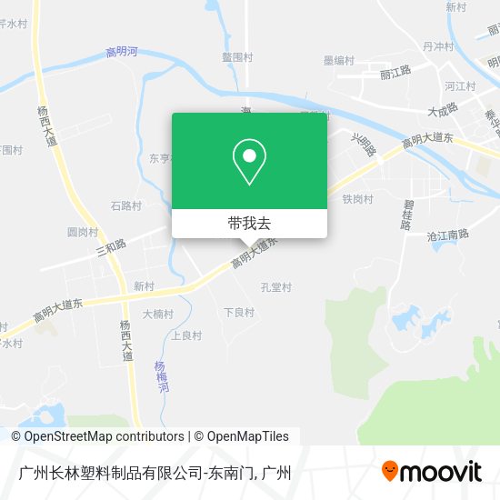 广州长林塑料制品有限公司-东南门地图