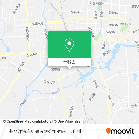 广州华洋汽车维修有限公司-西南门地图