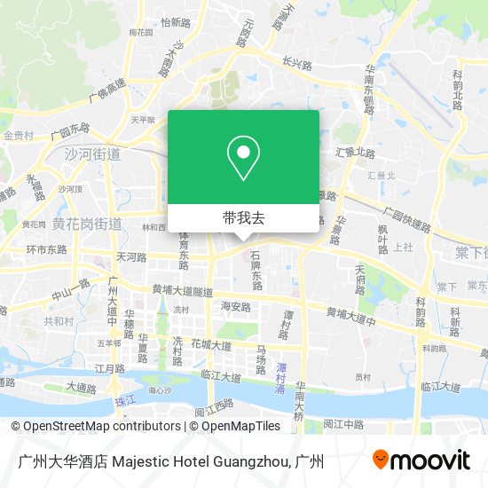 广州大华酒店 Majestic Hotel Guangzhou地图