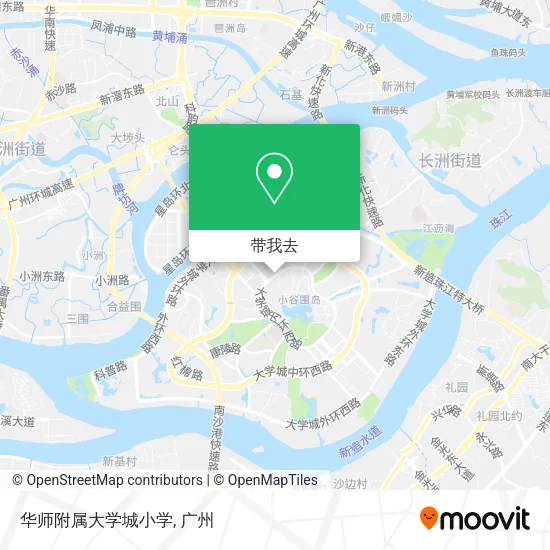 华师附属大学城小学地图