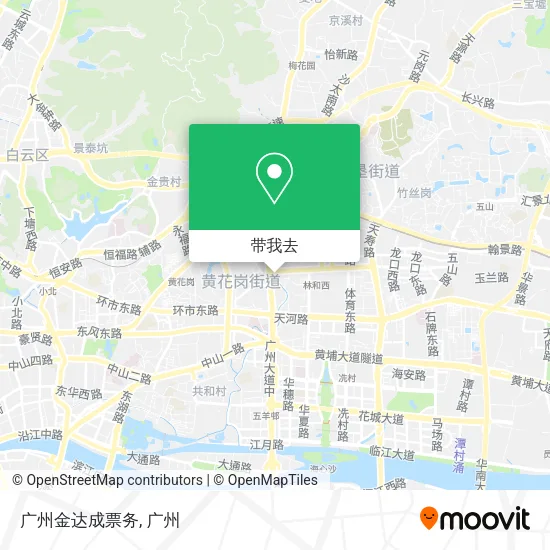广州金达成票务地图