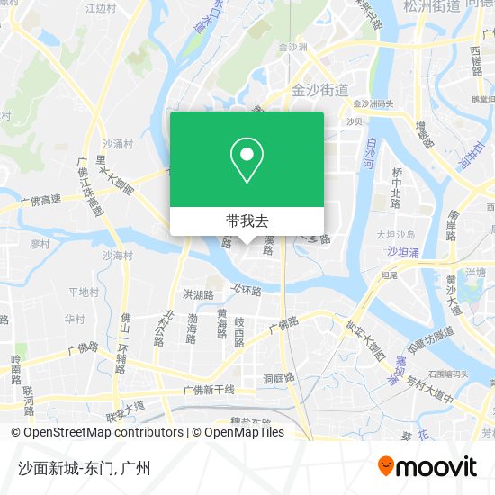 沙面新城-东门地图