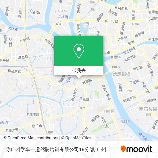 你广州学车一运驾驶培训有限公司18分部地图