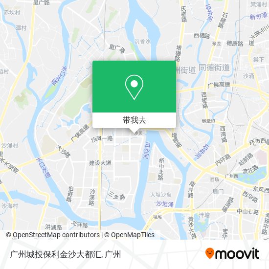 广州城投保利金沙大都汇地图
