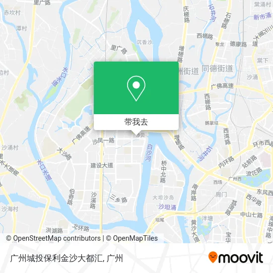广州城投保利金沙大都汇地图