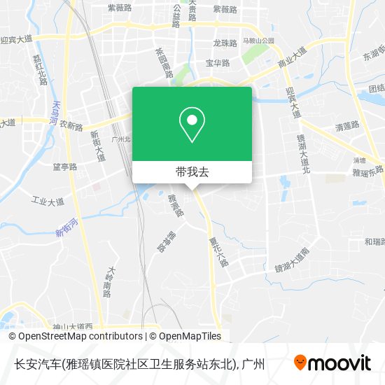 长安汽车(雅瑶镇医院社区卫生服务站东北)地图