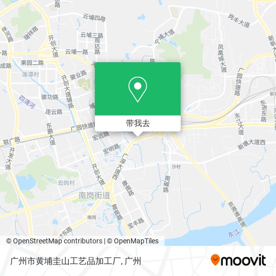 广州市黄埔圭山工艺品加工厂地图