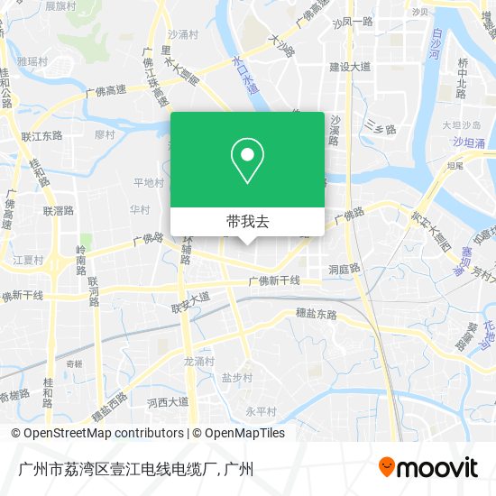 广州市荔湾区壹江电线电缆厂地图