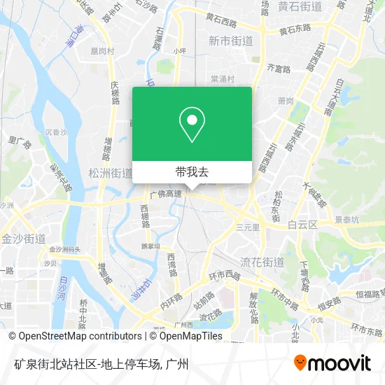矿泉街北站社区-地上停车场地图