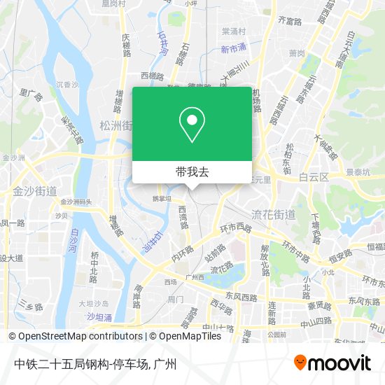 中铁二十五局钢构-停车场地图