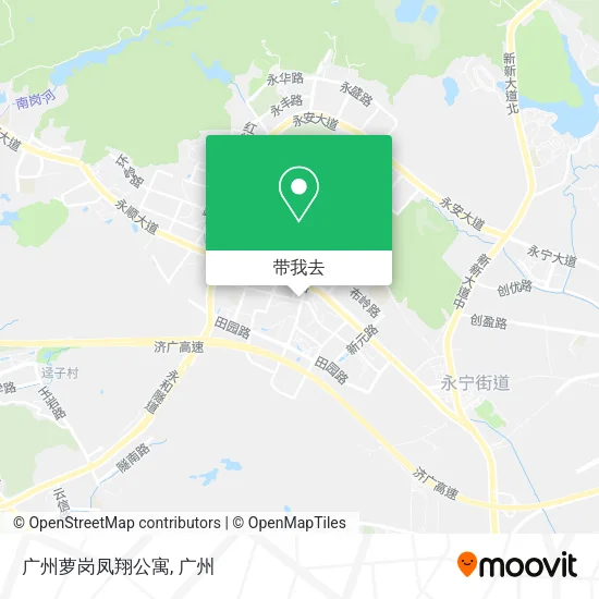 广州萝岗凤翔公寓地图