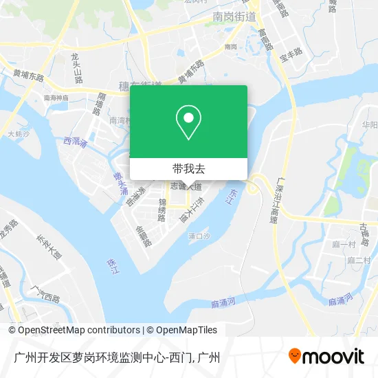 广州开发区萝岗环境监测中心-西门地图