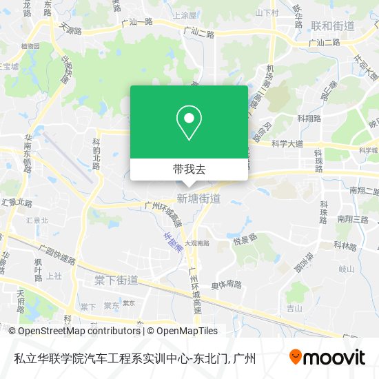 私立华联学院汽车工程系实训中心-东北门地图