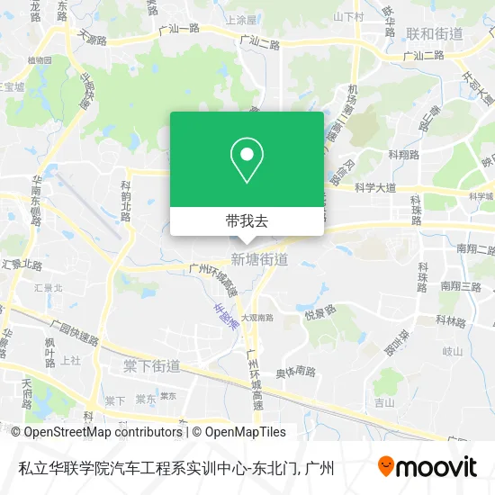 私立华联学院汽车工程系实训中心-东北门地图