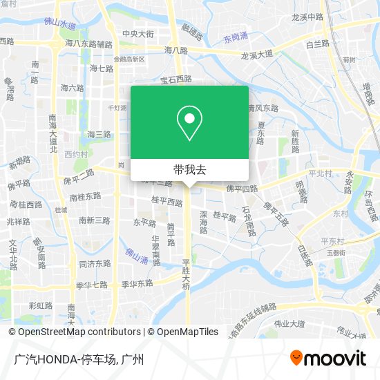 广汽HONDA-停车场地图