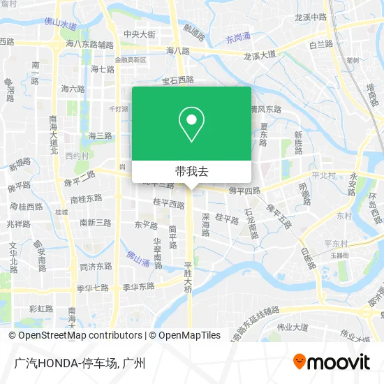 广汽HONDA-停车场地图