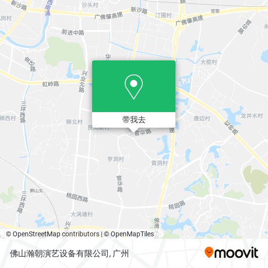 佛山瀚朝演艺设备有限公司地图