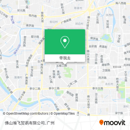 佛山瀚飞贸易有限公司地图