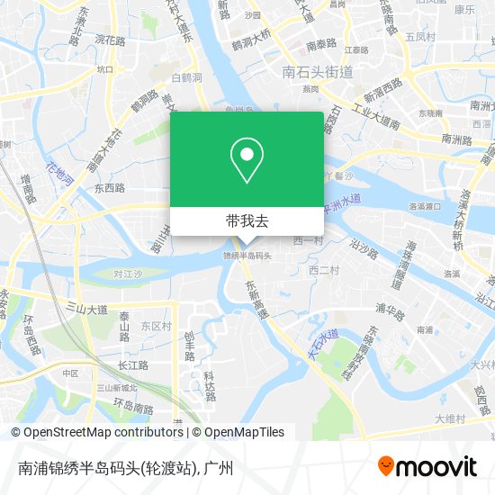 南浦锦绣半岛码头(轮渡站)地图