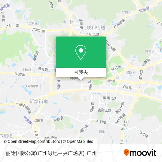 丽途国际公寓(广州绿地中央广场店)地图