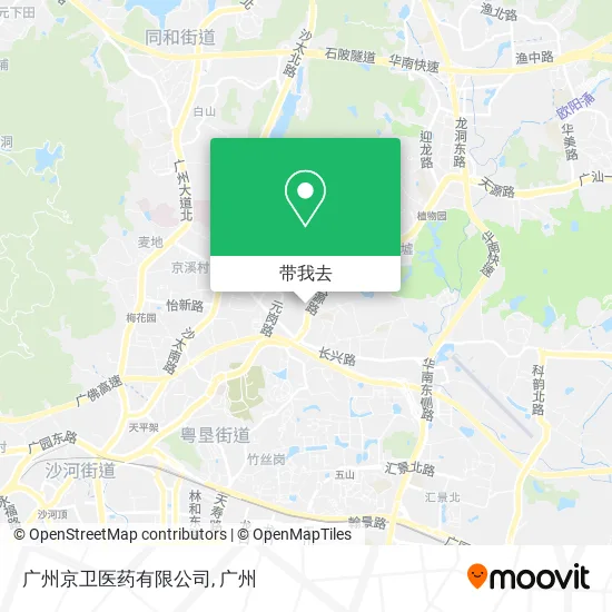 广州京卫医药有限公司地图