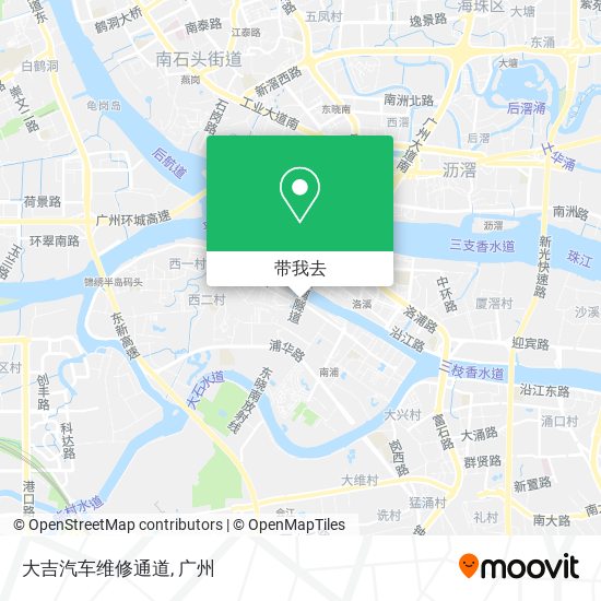 大吉汽车维修通道地图
