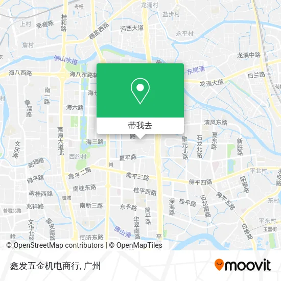 鑫发五金机电商行地图