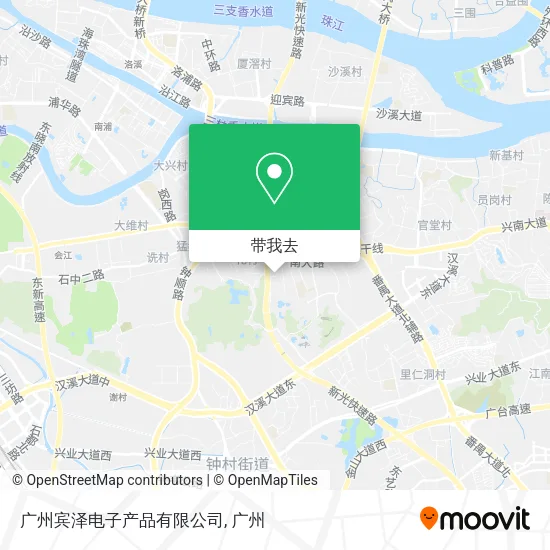 广州宾泽电子产品有限公司地图