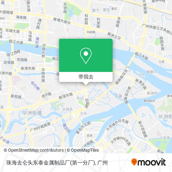 珠海去仑头东泰金属制品厂(第一分厂)地图