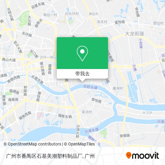 广州市番禺区石基美潮塑料制品厂地图