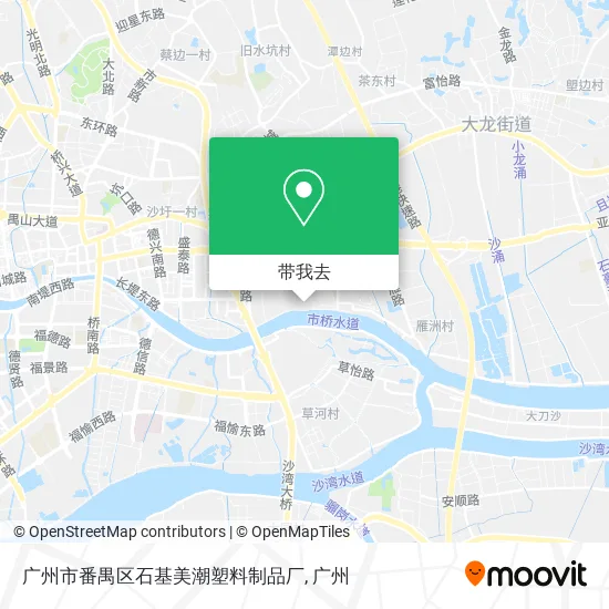 广州市番禺区石基美潮塑料制品厂地图