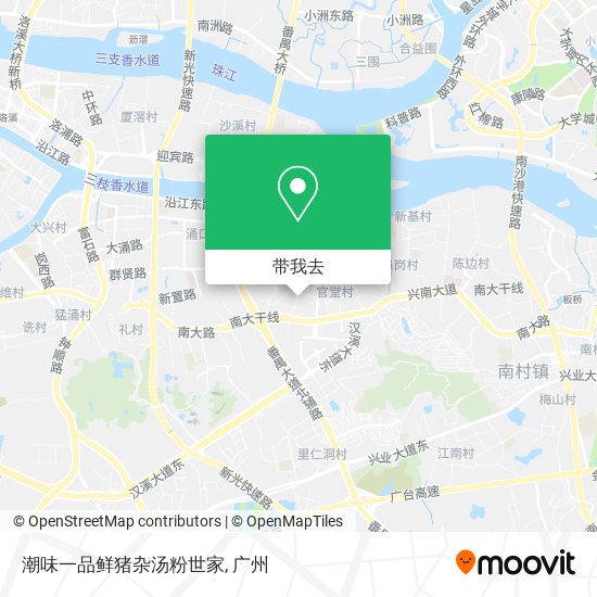 潮味一品鲜猪杂汤粉世家地图