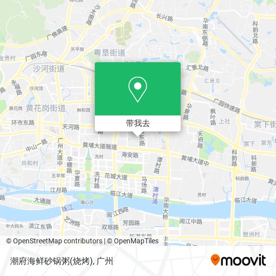 潮府海鲜砂锅粥(烧烤)地图