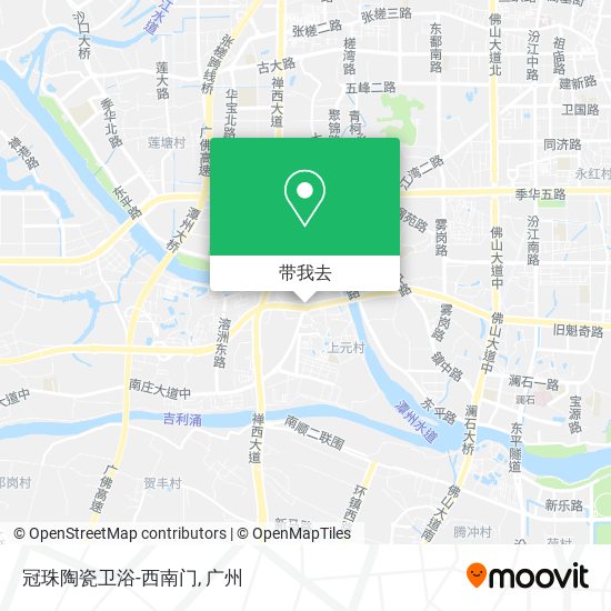 冠珠陶瓷卫浴-西南门地图