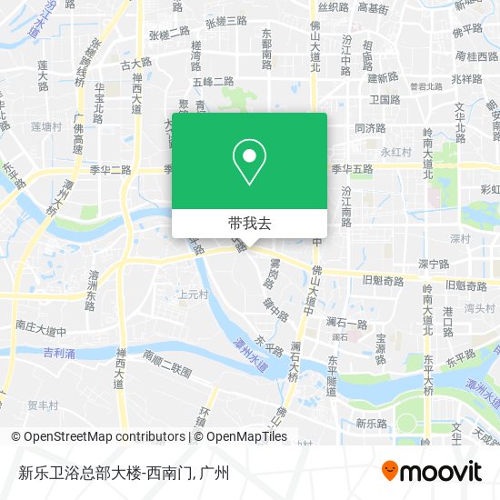 新乐卫浴总部大楼-西南门地图