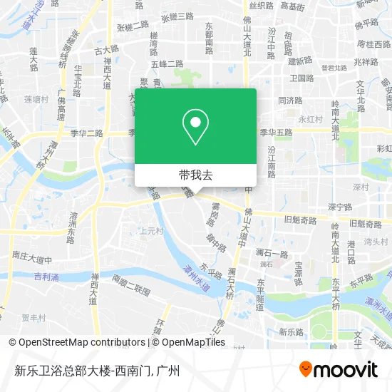 新乐卫浴总部大楼-西南门地图