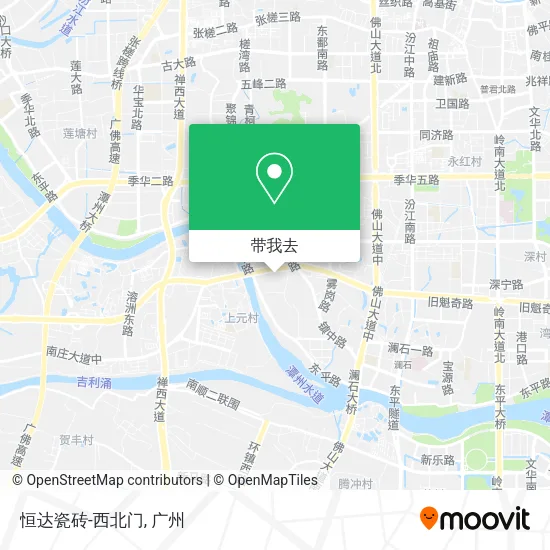 恒达瓷砖-西北门地图